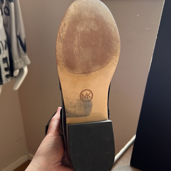 Michael Kors Riding Boots leather & neoprene knee boots, Size 8.5 - Picture 9 of 11